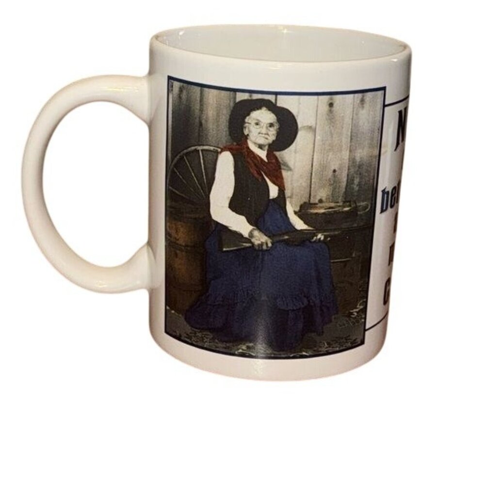 Vintage Ceramic Mug With Sassy Coffee Quote & Art By David M. Logan
